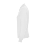 Women’s 100% cotton piqué polo shirt, 220 g/m², Roly white colour