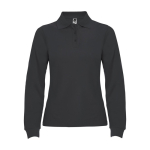 Women’s 100% cotton piqué polo shirt, 220 g/m², Roly graphite colour