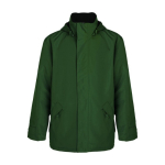 Unisex waterproof polyester jacket, 400 g/m², Roly bottle green colour