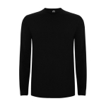 Men’s 100% cotton jersey t-shirt, 160 g/m², Roly black colour