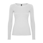 Women’s 100% cotton jersey t-shirt, 160 g/m², Roly white colour