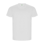 Men’s 100% organic cotton t-shirt, 160 g/m², Roly white colour