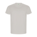 Men’s 100% organic cotton t-shirt, 160 g/m², Roly light grey colour