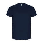 Men’s 100% organic cotton t-shirt, 160 g/m², Roly navy-blue colour