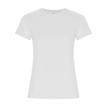 Women’s 100% organic cotton t-shirt, 160 g/m², Roly white colour