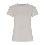 Women’s 100% organic cotton t-shirt, 160 g/m², Roly light grey colour