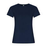 Women’s 100% organic cotton t-shirt, 160 g/m², Roly navy-blue colour