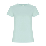 Women’s 100% organic cotton t-shirt, 160 g/m², Roly mint green colour