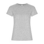 Women’s 100% organic cotton t-shirt, 160 g/m², Roly heather light grey colour