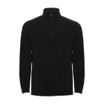 Men’s 100% polyester microfleece sweater, 155 g/m², Roly black colour