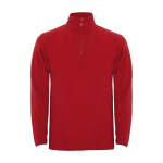 Men’s 100% polyester microfleece sweater, 155 g/m², Roly red colour