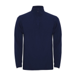 Men’s 100% polyester microfleece sweater, 155 g/m², Roly navy-blue colour