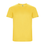 Men’s technical t-shirt with 50% recycled polyester, 135 g/m², Roly yellow colour