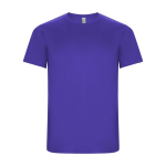 Men’s technical t-shirt with 50% recycled polyester, 135 g/m², Roly violet colour