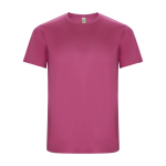 Men’s technical t-shirt with 50% recycled polyester, 135 g/m², Roly fuchsia colour