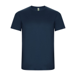 Men’s technical t-shirt with 50% recycled polyester, 135 g/m², Roly navy-blue colour