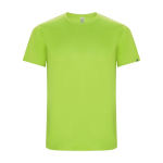 Men’s technical t-shirt with 50% recycled polyester, 135 g/m², Roly neon green colour