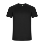 Children’s technical t-shirt with 50% recycled polyester, 135 g/m², Roly black colour