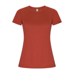 Women’s technical t-shirt with 50% recycled polyester, 135 g/m², Roly red colour