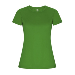 Women’s technical t-shirt with 50% recycled polyester, 135 g/m², Roly apple green colour