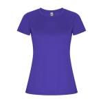 Women’s technical t-shirt with 50% recycled polyester, 135 g/m², Roly violet colour