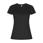 Women’s technical t-shirt with 50% recycled polyester, 135 g/m², Roly graphite colour