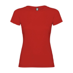 Women’s 100% cotton jersey t-shirt, 155 g/m², Roly red colour