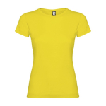 Women’s 100% cotton jersey t-shirt, 155 g/m², Roly yellow colour