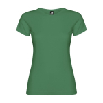 Women’s 100% cotton jersey t-shirt, 155 g/m², Roly green colour