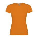 Women’s 100% cotton jersey t-shirt, 155 g/m², Roly orange colour