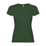 Women’s 100% cotton jersey t-shirt, 155 g/m², Roly bottle green colour