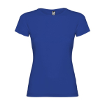 Women’s 100% cotton jersey t-shirt, 155 g/m², Roly royal blue colour