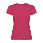 Women’s 100% cotton jersey t-shirt, 155 g/m², Roly fuchsia colour