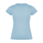 Women’s 100% cotton jersey t-shirt, 155 g/m², Roly light blue colour