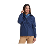 Lightweight unisex waterproof polyester jacket, 85 g/m², Roly navy-blue colour