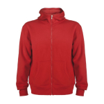 Unisex cotton and polyester hoodie, 280 g/m², Roly red colour