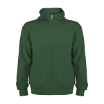 Unisex cotton and polyester hoodie, 280 g/m², Roly bottle green colour