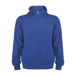 Unisex cotton and polyester hoodie, 280 g/m², Roly royal blue colour