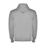 Unisex cotton and polyester hoodie, 280 g/m², Roly heather light grey colour