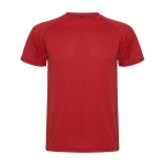 Men’s pique-knit technical polyester t-shirt, 150 g/m², Roly red colour