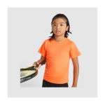 Children’s pique-knit technical polyester t-shirt, 150 g/m², Roly yellow colour