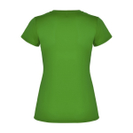 Women’s pique-knit technical polyester t-shirt, 150 g/m², Roly apple green colour