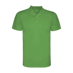 Men’s pique-knit technical polyester polo shirt, 150 g/m², Roly apple green colour