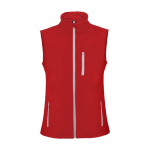 Unisex softshell vest made of polyester and elastane, 300 g/m², Roly red colour