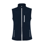 Unisex softshell vest made of polyester and elastane, 300 g/m², Roly navy-blue colour