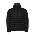 Padded polyester jacket for men, 290 g/m², Roly black colour