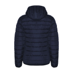 Women’s padded polyester jacket with hood, 290 g/m², Roly navy-blue colour