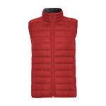 Men’s feather-touch insulated polyester vest, 290 g/m², Roly red colour