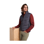 Men’s feather-touch insulated polyester vest, 290 g/m², Roly electric blue colour