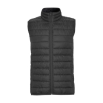 Men’s feather-touch insulated polyester vest, 290 g/m², Roly graphite colour